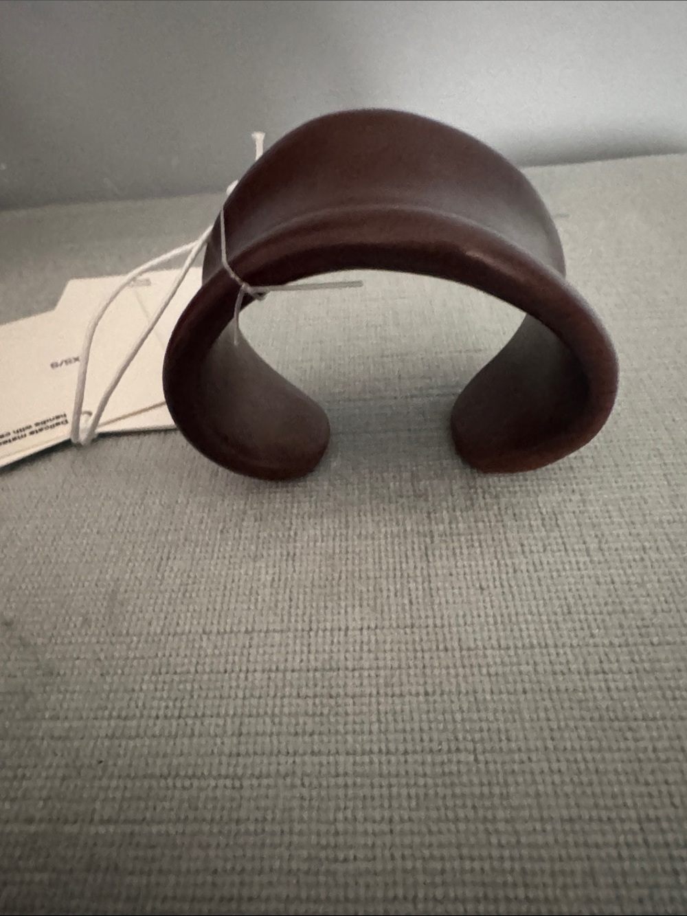 COS Dark Brown wood braclet Cuffs - Picture 4 of 8